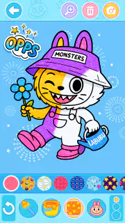 Labubu Coloring Games for Kids screenshot 7