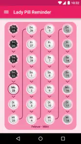 Lady Pill Reminder screenshot