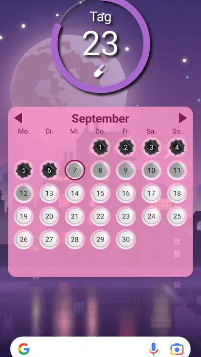 Lady Pill Widgets screenshot 1