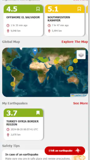 LastQuake screenshot 1