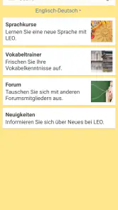 LEO Wörterbuch screenshot