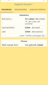 LEO Wörterbuch screenshot