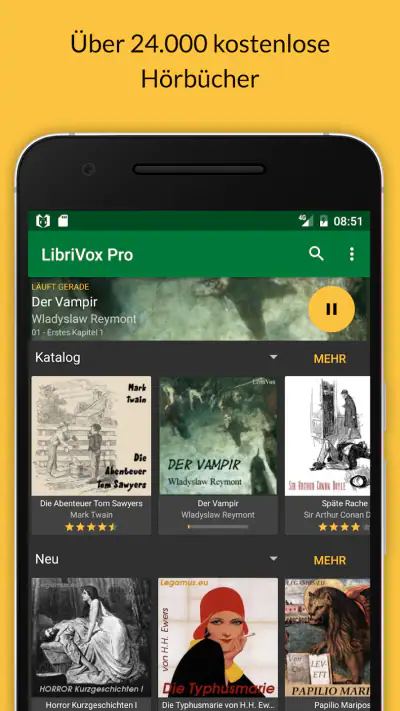LibriVox Hörbücher screenshot 1