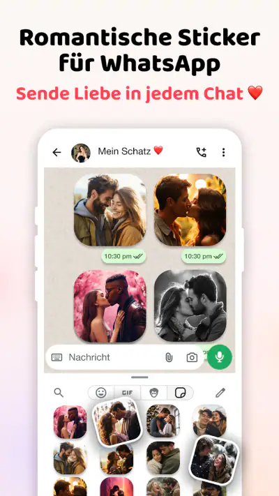 Liebessticker Kuss WASticker screenshot 1