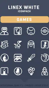 LineX White Icon Pack screenshot