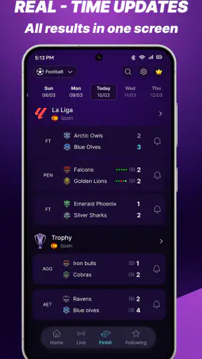 Live Football Scores & Stats screenshot 1