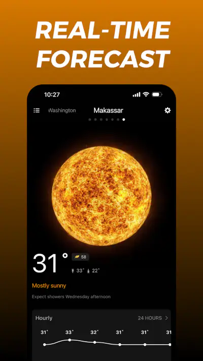 Live-Wettervorhersage: WeaSnap screenshot 1