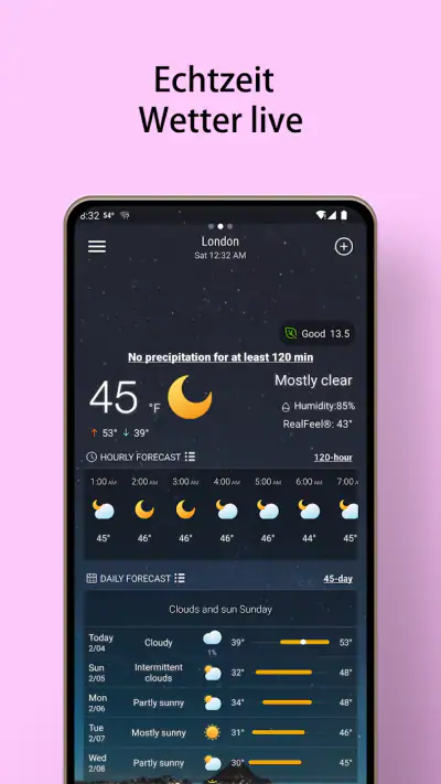 Lokale Wettervorhersage screenshot 1