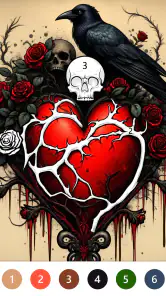 Macabre Color Paint By Number screenshot