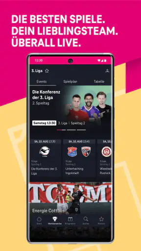 MagentaSport - Dein Live-Sport screenshot 1