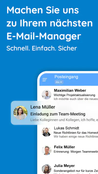 Mail, Alle E-Mail-Posteingänge screenshot 1