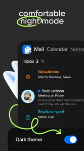 Mail: Post, Cloud, Kalender screenshot