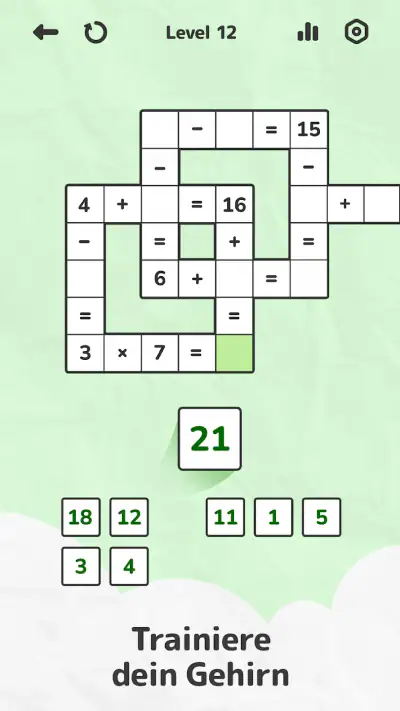 Math Crossword — Zahlenrätsel screenshot 1