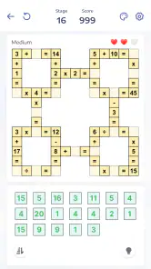 Mathematik-Puzzles - Crossmath screenshot