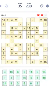 Mathematik-Puzzles - Crossmath screenshot