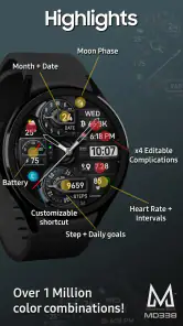 MD338 Hybrid watch face screenshot