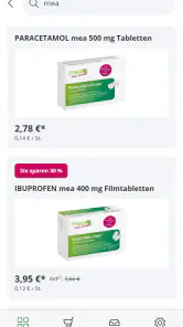 mea® - meineapotheke.de screenshot