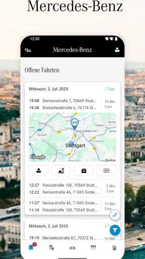 Mercedes-Benz Fahrtenbuch screenshot 1