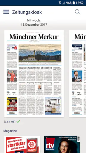 Merkur ePaper screenshot 1