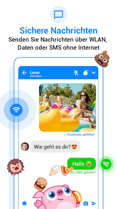 Messenger SMS Textnachrichten screenshot 1