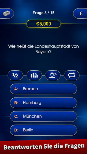 Millionär Trivia 2025 Quiz screenshot 1