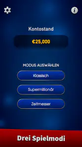 Millionär Trivia 2025 Quiz screenshot