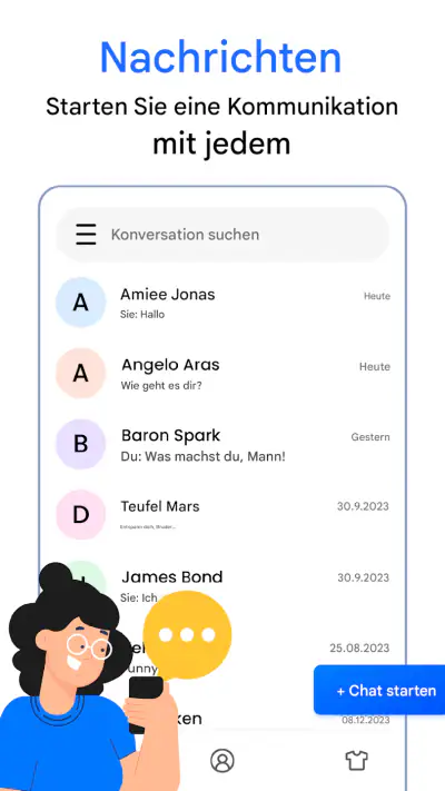 Mitteilungen screenshot 1