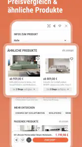 moebel.de: Möbel, Deko, Lampen screenshot