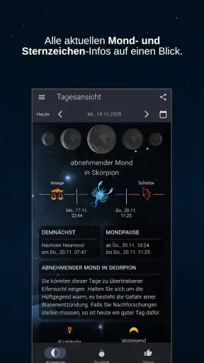 MoonWorx Mondkalender screenshot 1