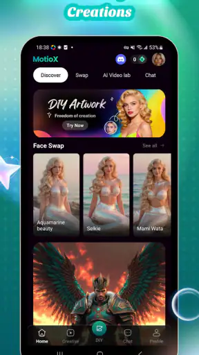 MotioX: AI Video, Art & Chat screenshot 1