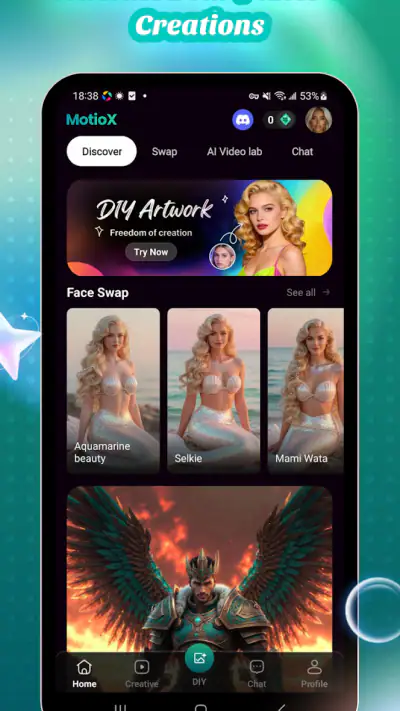MotioX: AI Video, Art & Chat screenshot 1