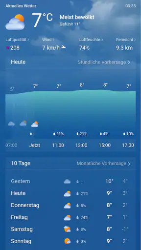 MSN Wetter screenshot 1