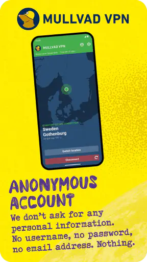 Mullvad VPN screenshot 1