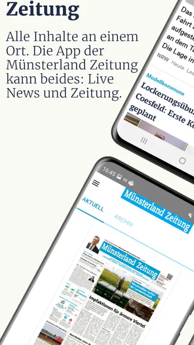 Münsterland Zeitung screenshot 1