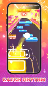 Music Ballz Go - Sprung Stern screenshot