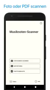 Musik Noten Scanner, Leser app screenshot