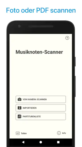 Musik Noten Scanner, Leser app screenshot 1