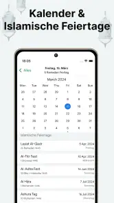 Muslim: Gebetszeiten, Qibla screenshot