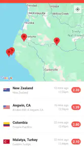 My Earthquake Alerts - Map screenshot
