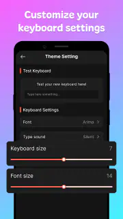 My Keyboard: Themes & Fonts screenshot 5