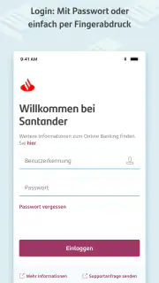 MySantander Banking screenshot 1