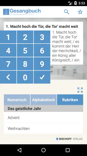 NAK Gesangbuch screenshot 1