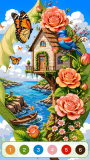 Nature Calm Paint by Numbers screenshot 1