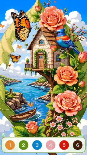 Nature Calm Paint by Numbers screenshot 1