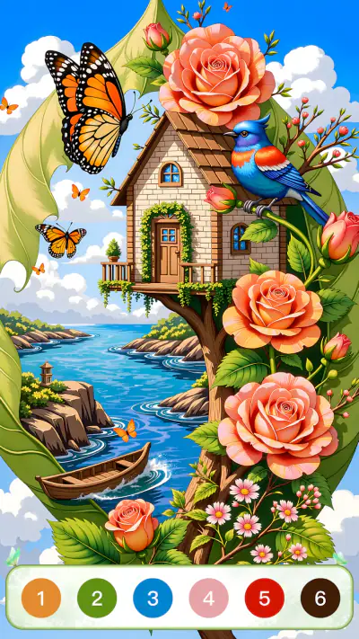 Nature Calm Paint by Numbers screenshot 1