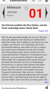 Neukirchener Kalender 2025 screenshot