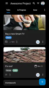 Nextcloud Deck screenshot