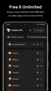 Ninja VPN - Fast & Secure VPN screenshot 1
