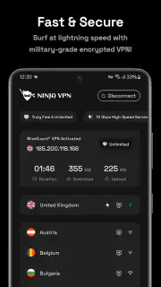 Ninja VPN - Fast & Secure VPN screenshot 2