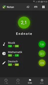 Notan: Notenrechner screenshot